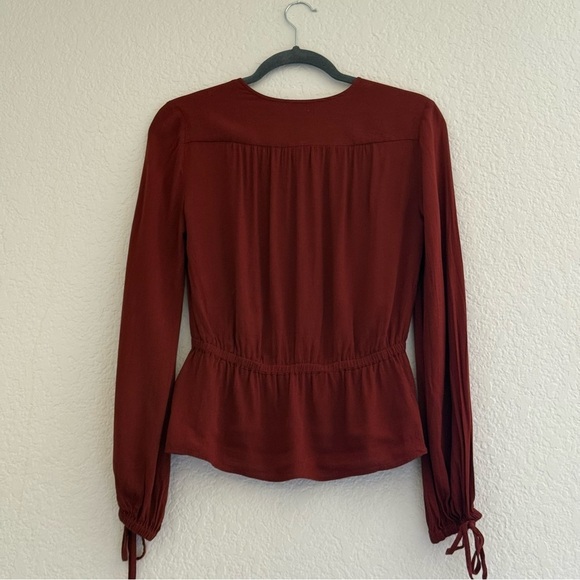 H&M Blouse Size 4~Dark Rust - Picture 6 of 7